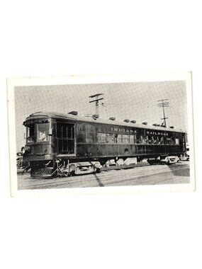 Indiana Railroad System 434 Anderson Etch Tone Postcard Vintage St Louis Car Co